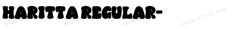 Haritta Regular字体转换